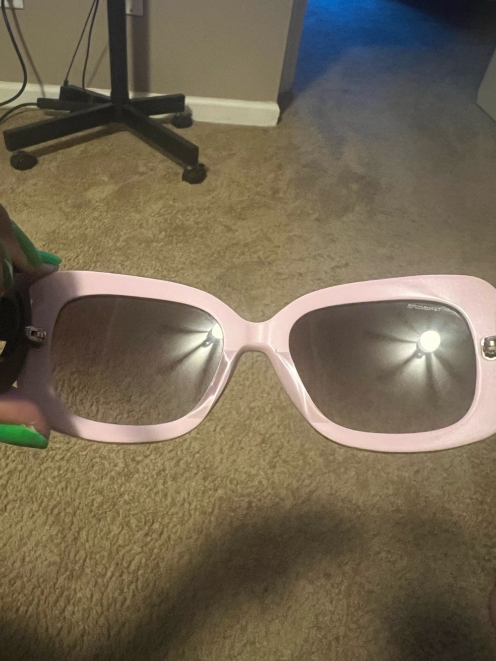 Prada spr 270 Pink Square Sunglasses with Black Lenses - Picture 6 of 11